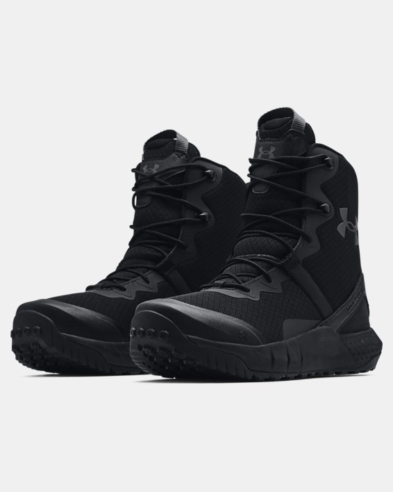 Men's UA Micro G® Valsetz Wide (2E) Tactical Boots in Black image number 3